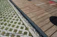 Terrassen Deck an Ferienbungalow