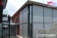 Design Glas Halle Sonnenschutz