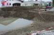 Ausgrabungen fuer Teich