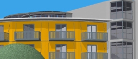 Migrationsheim Fassade