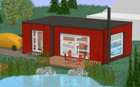 Ansicht vom Ferienhaus Das kompakte Ferienhaus