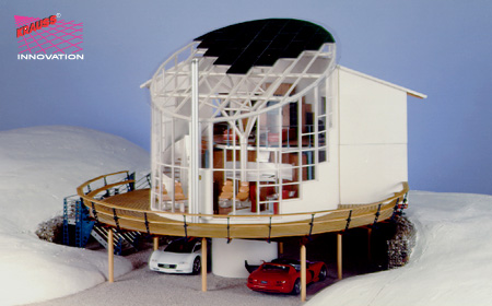 Das exclusive Glashaus Glas-Haus Ansicht Sued-Ost
