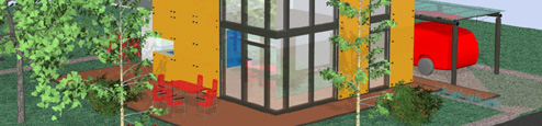 kleines Wohnhaus Minihaus