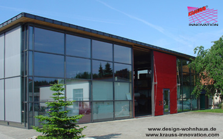 Glashalle Schiebewand Schiebetor in Glashalle