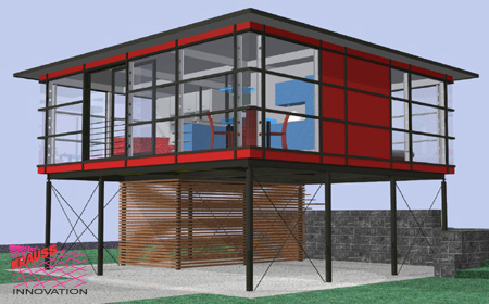 SINGLE-HAUS Ansichten Single-Haus Ansicht Sued-Ost